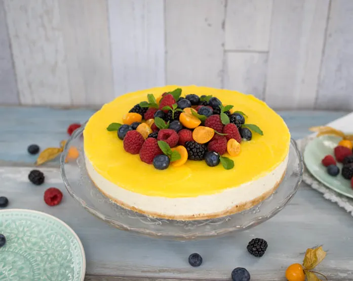 Lemon Cheesecake ohne Backen