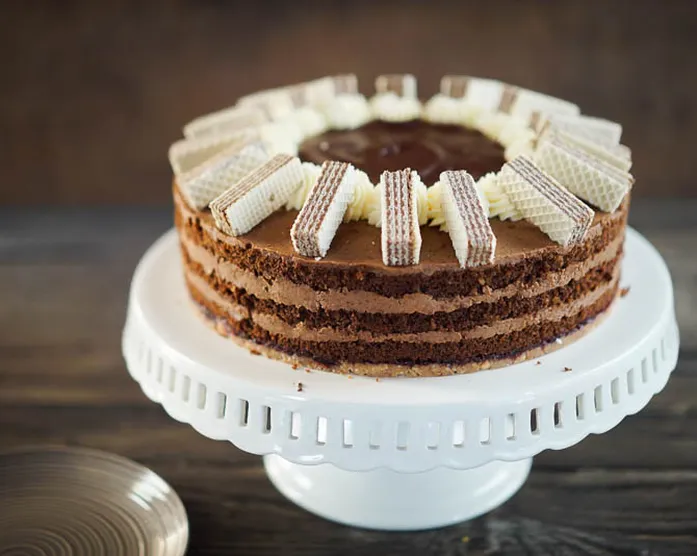 Manner Waffeln Torte / Naked Cake