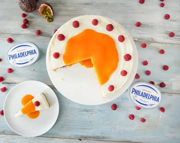 Philadelphia Torte mit Maracuja-Soße / No Bake / Kühlschranktorte