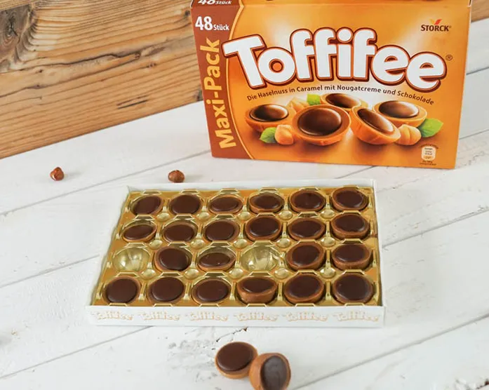 Toffifee selber herstellen / mit Nougat gefüllte Karamellbonbons / nachgemacht