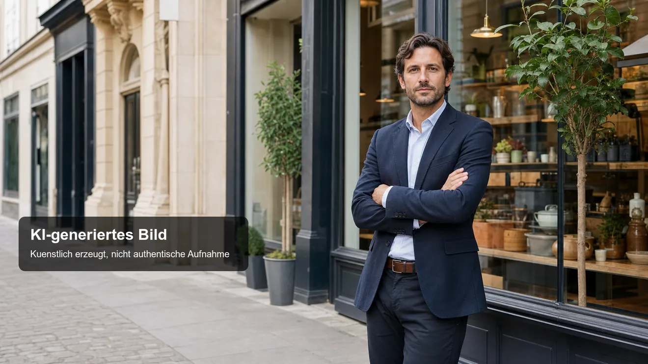 KI-generiertes Beispielbild mit Label