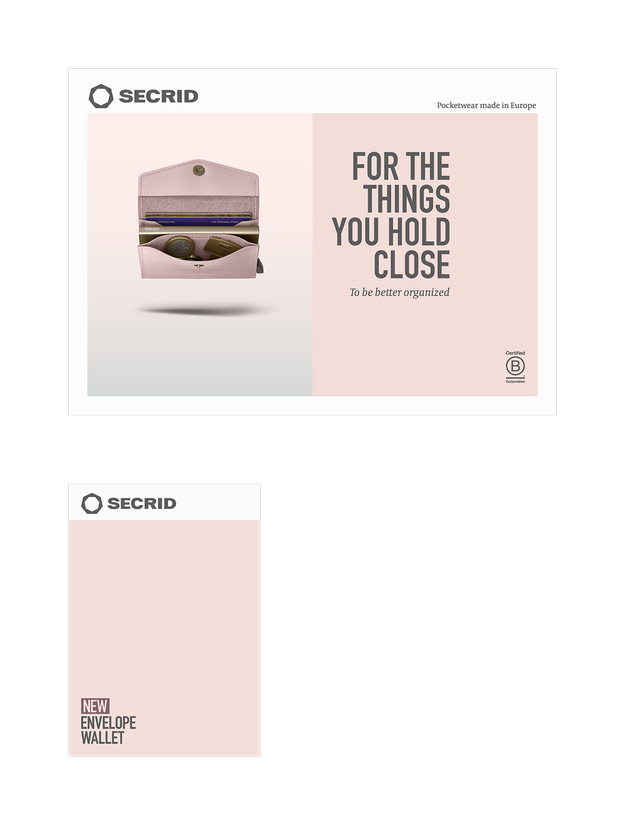 POS-VISUAL SET - Oblong 3 or Podium - Envelope