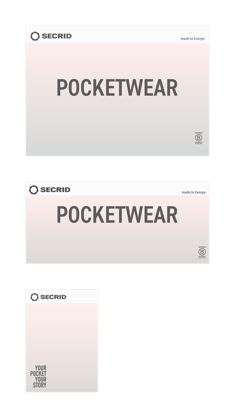 POS-VISUAL SET - Oblong 3 or Podium - Pocketwear Feminine