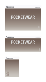 POS-VISUAL SET - Oblong 3 or Podium - Pocketwear WARM GREY