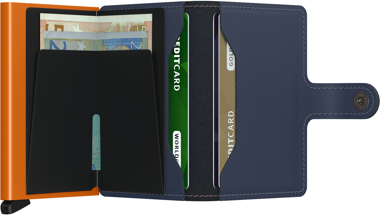 Secrid Miniwallet Matte Nightblue & Orange