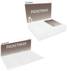POS-VISUAL SET - Oblong 3 or Podium - Pocketwear WARM GREY