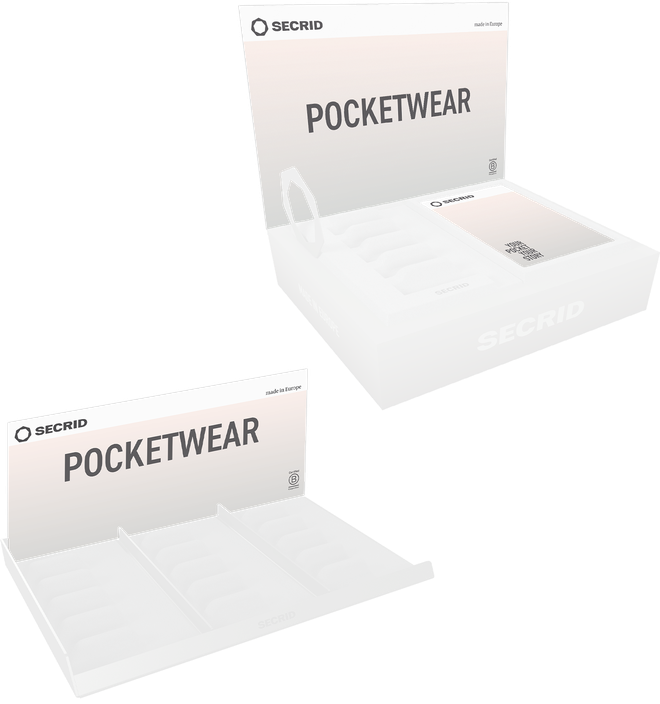 POS-VISUAL SET - Oblong 3 or Podium - Pocketwear Feminine