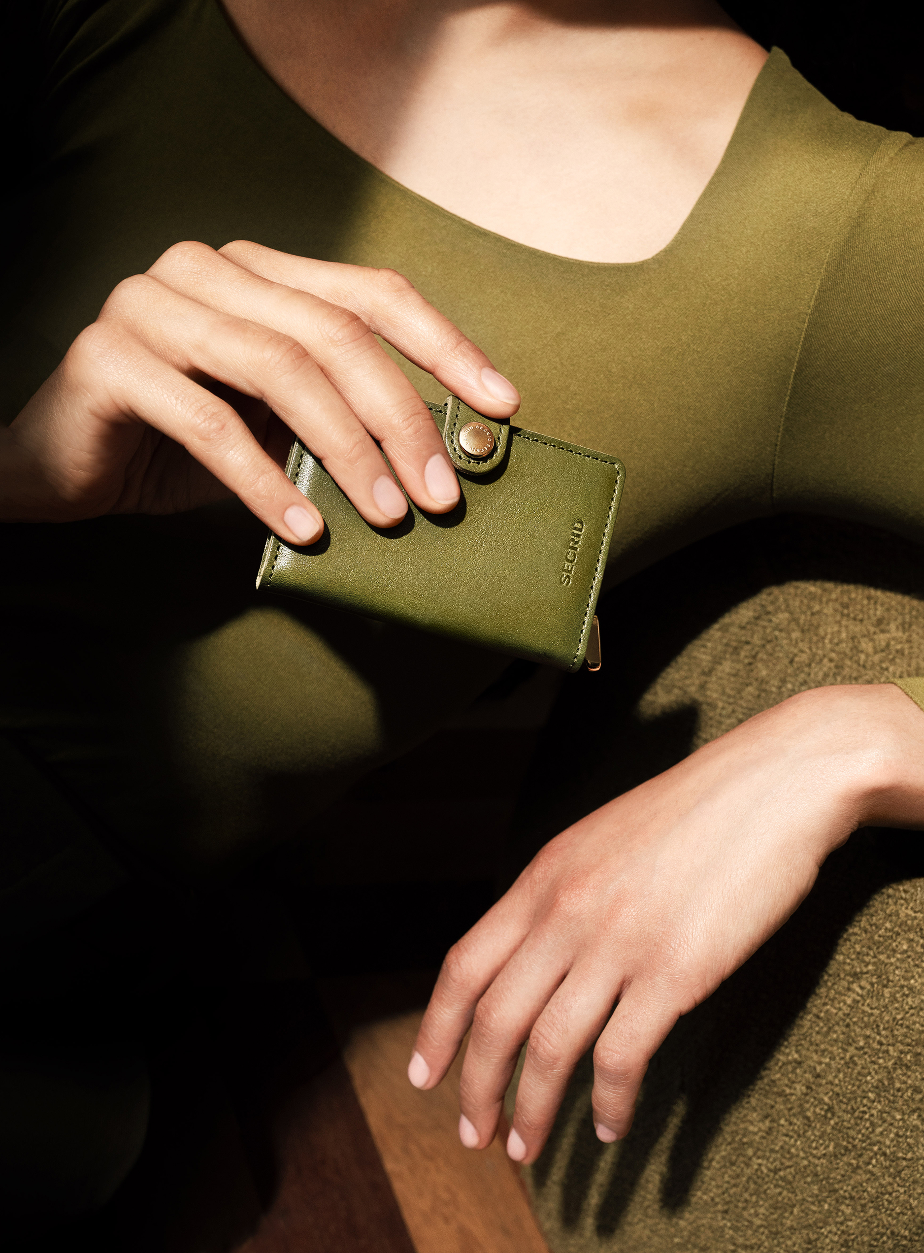 Premium Miniwallet Basco Olive +