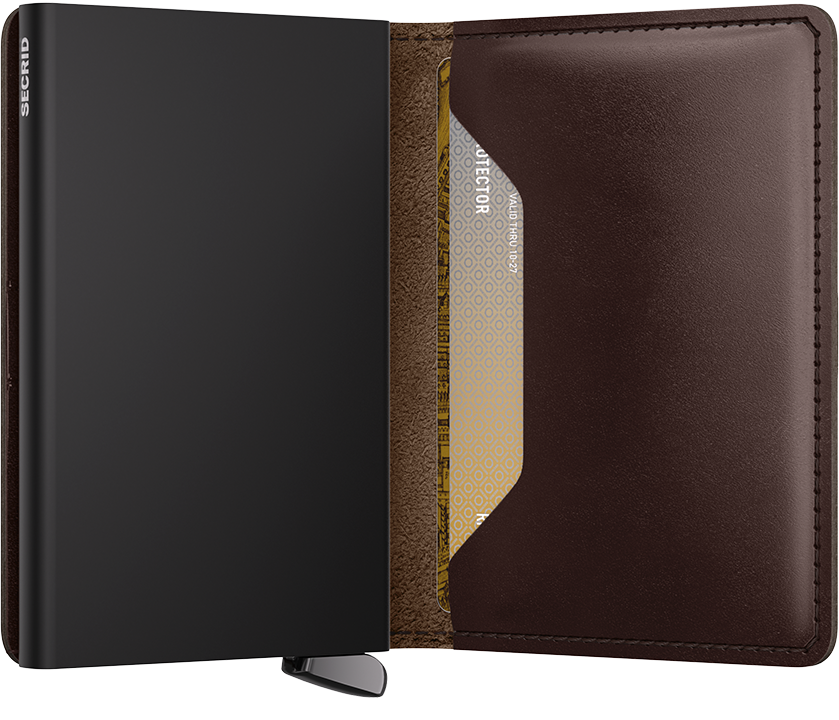 Premium Slimwallet Dusk Dark Brown +