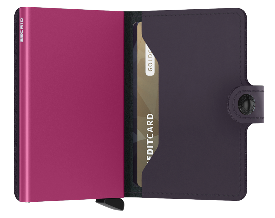 Miniwallet Matte Dark Purple-Fuchsia - US