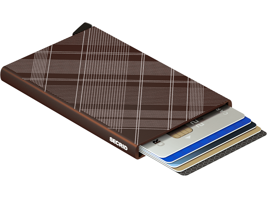 Secrid Cardprotector Laser Tartan Brown