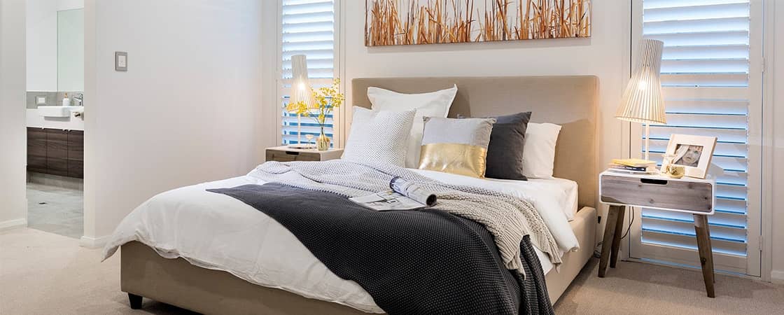 Shutter in the bedroom