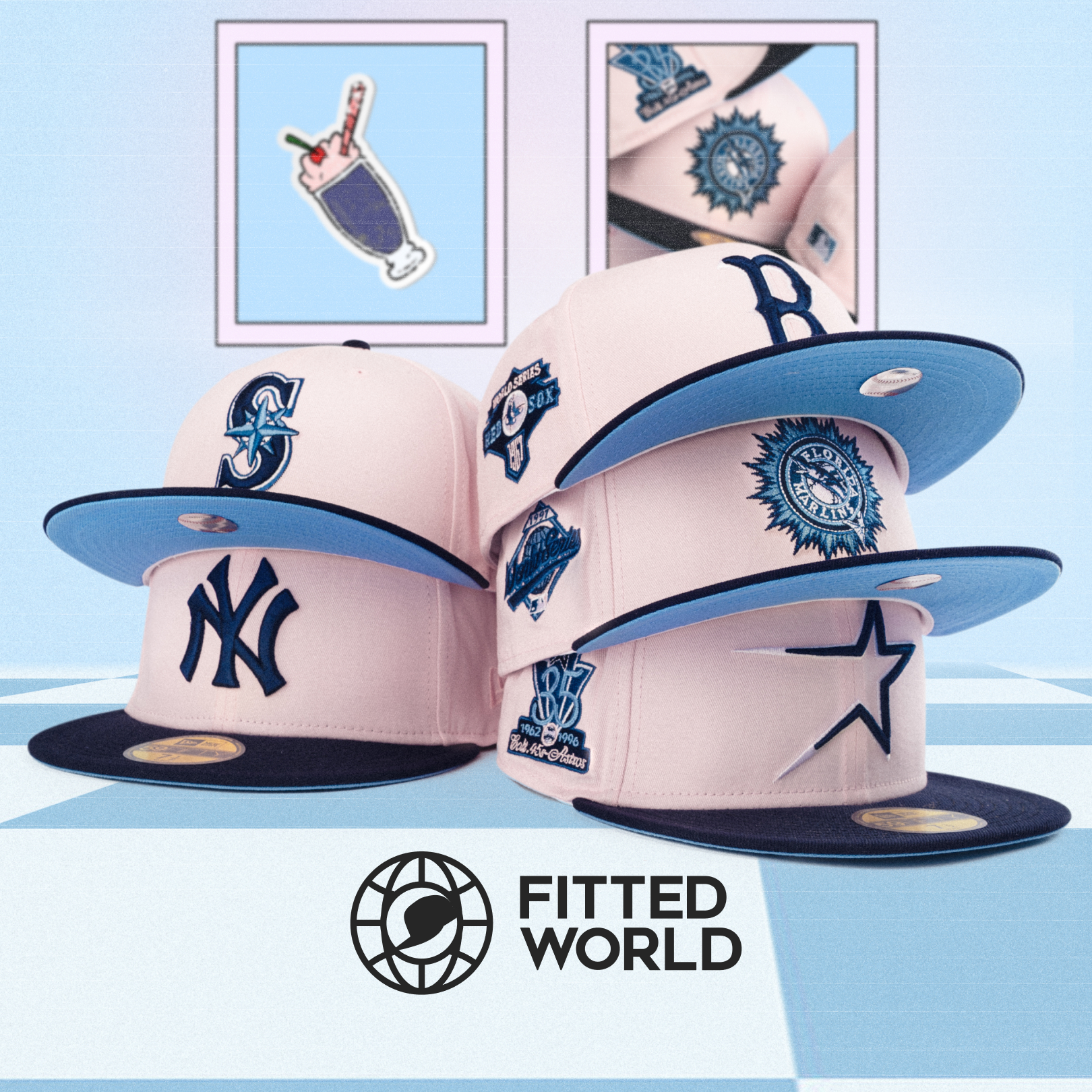 Indigo Milkshake - Fitted World Drop | Hatstoreworld.com