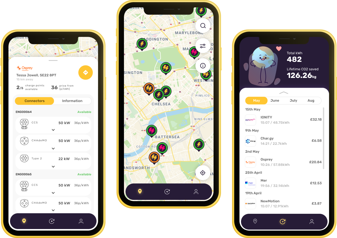 Electric juice app screenshots