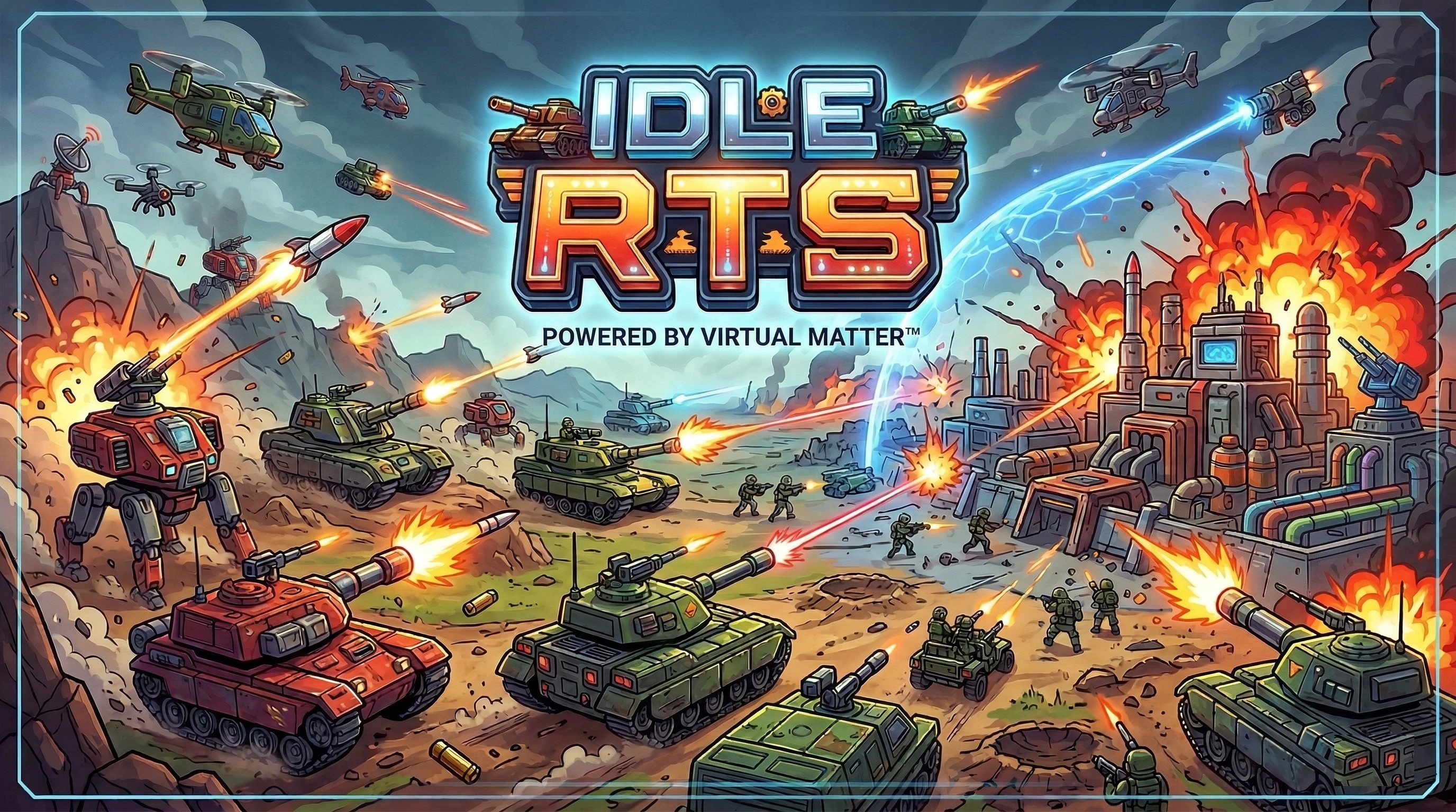 New game entirely made through Virtualmatter.ai: Idle RTS