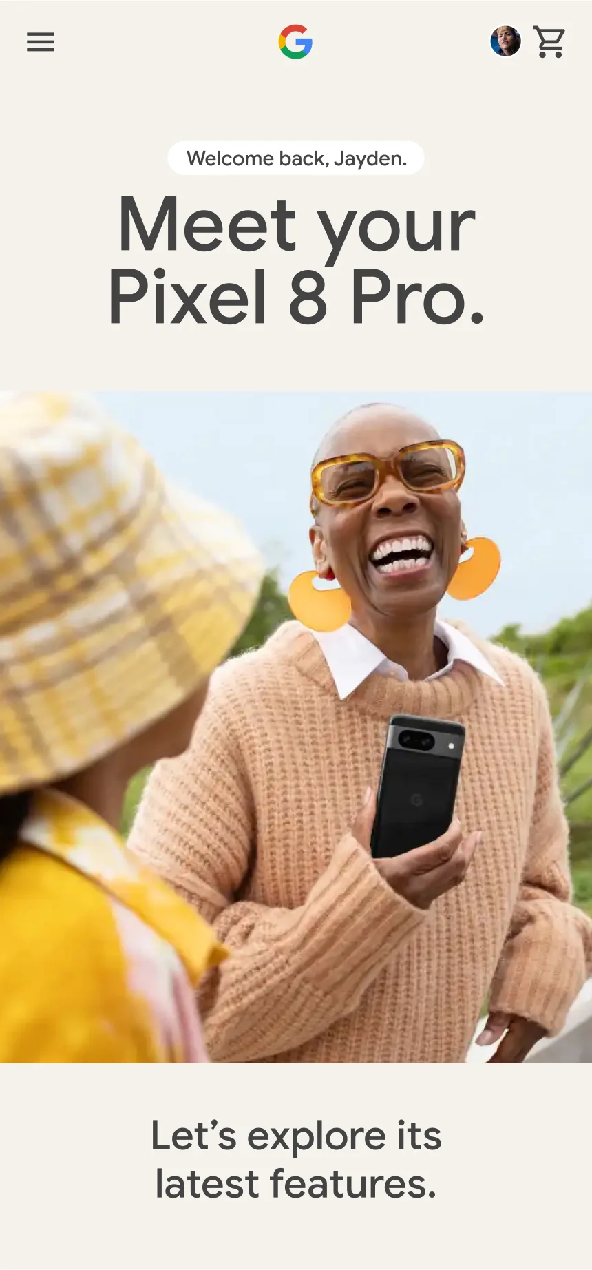 Google Store case study screen