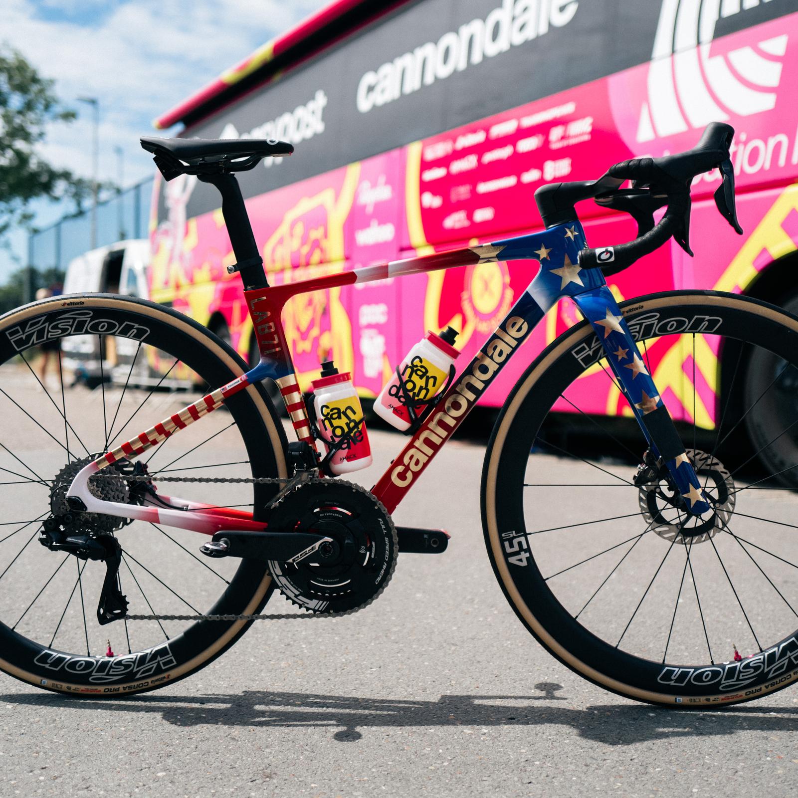 Bike check: Kristen Faulkner's gold stars-and-stripes LAB71