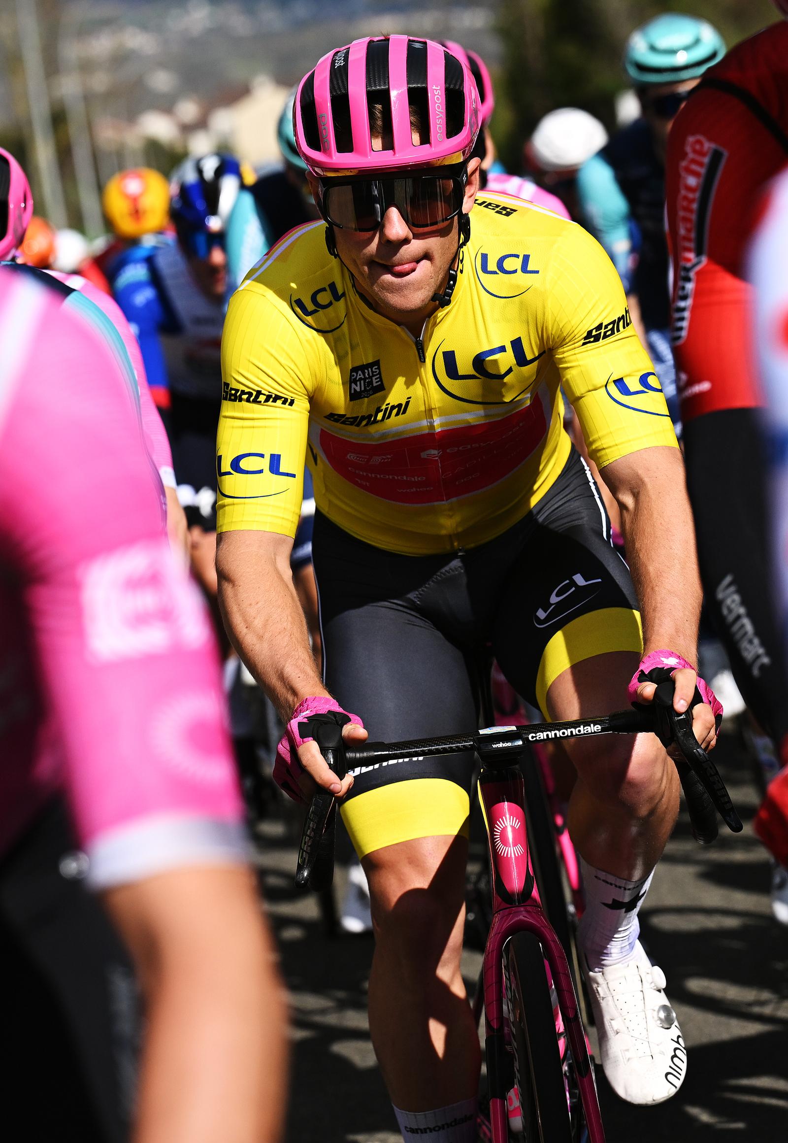 Luke Lamperti retains yellow, white, and green jerseys after stage