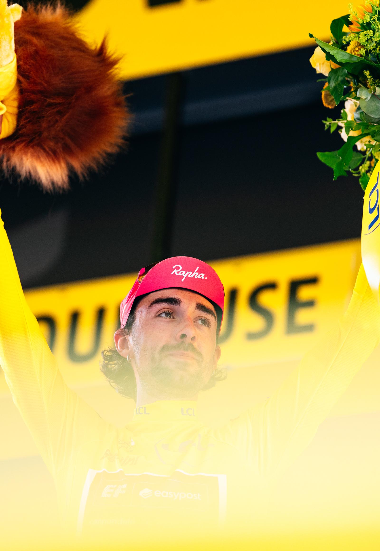 Ben Healy defends Tour de France yellow jersey | EF Pro Cycling