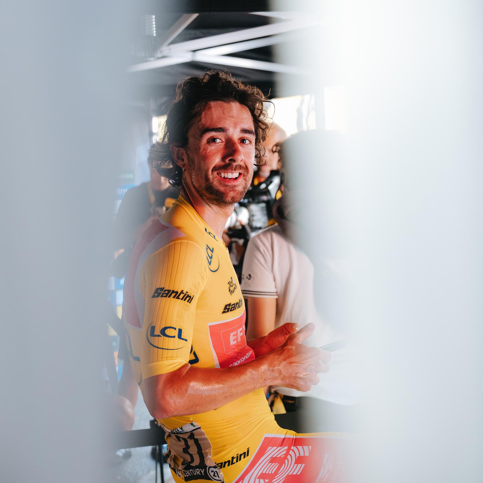 Ben Healy defends Tour de France yellow jersey | EF Pro Cycling