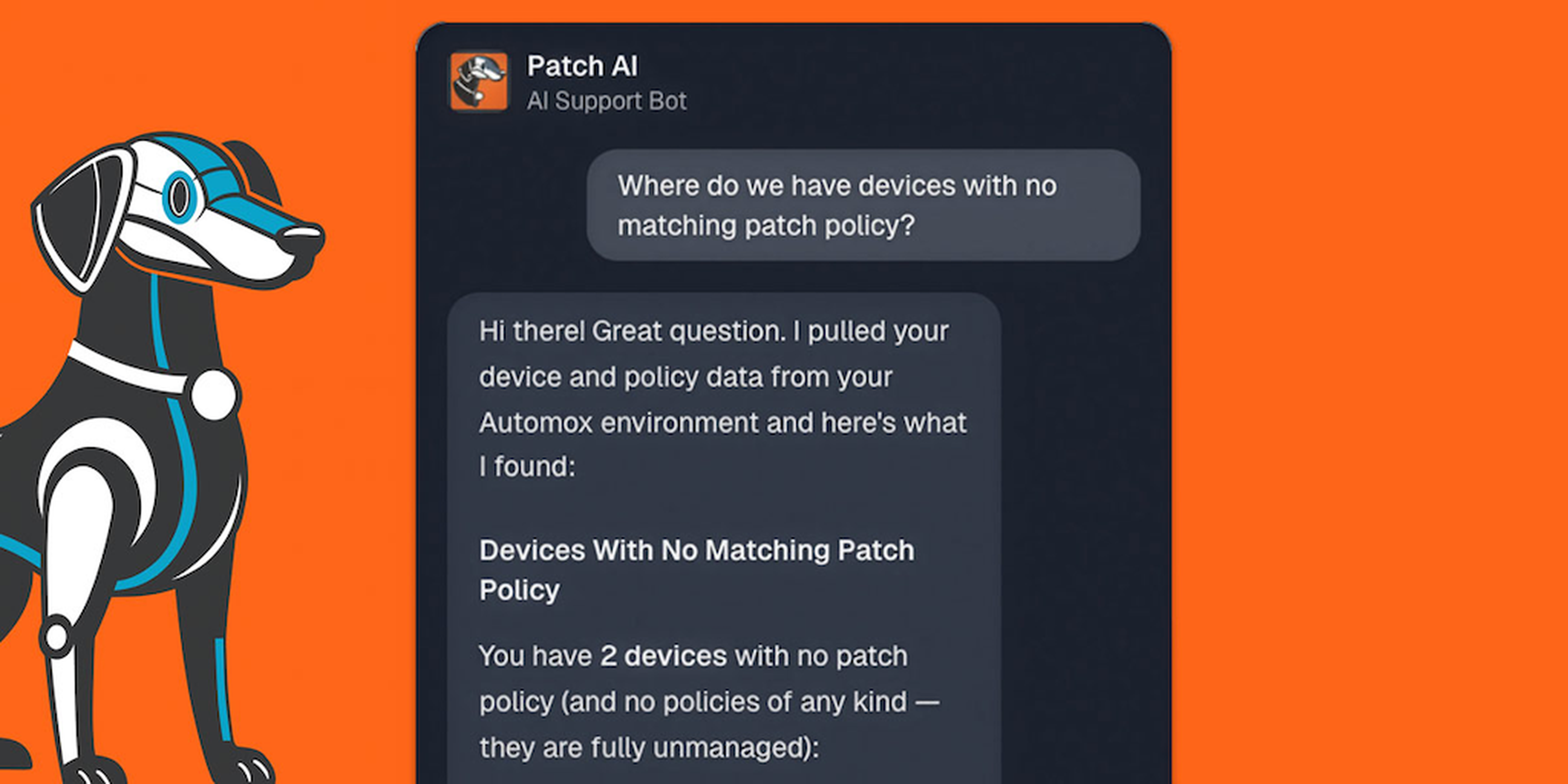 Patch AI, Automox's new support bot