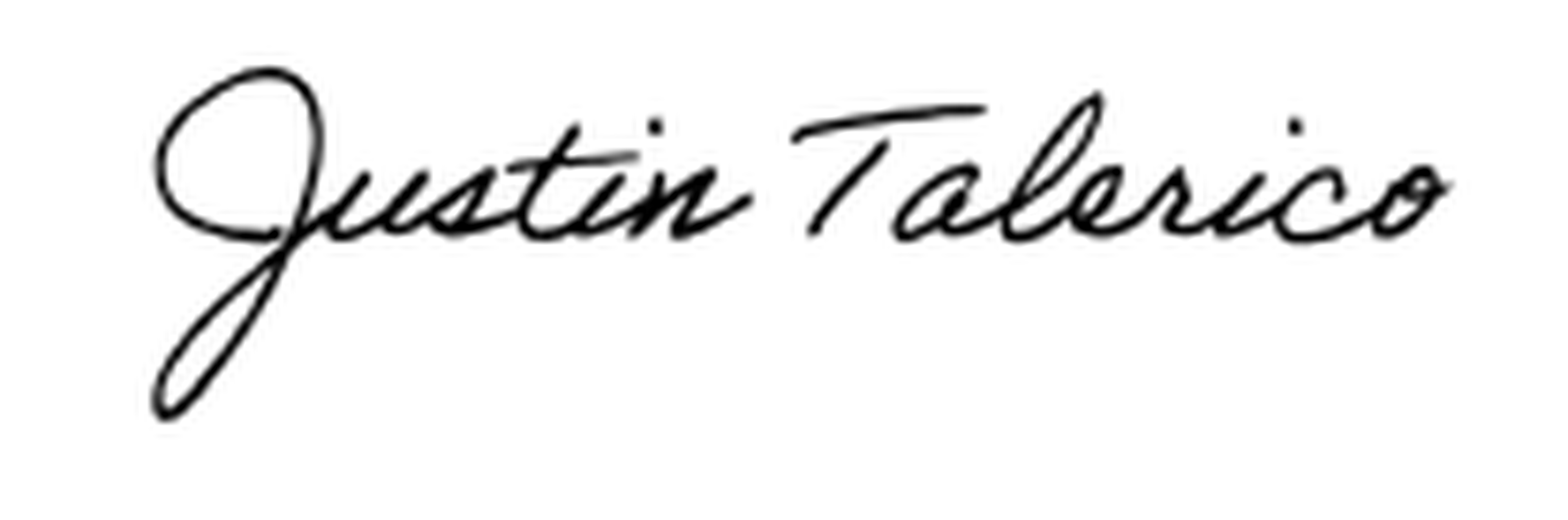 Justin Talerico Signature