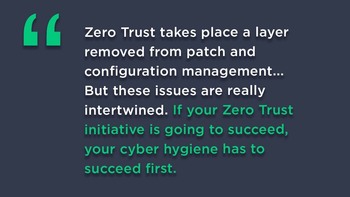 Zero Trust and Cyber Hygiene