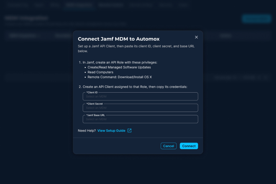 Connect your MDM