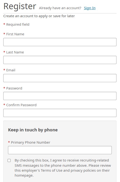 Create a Profile Step 4