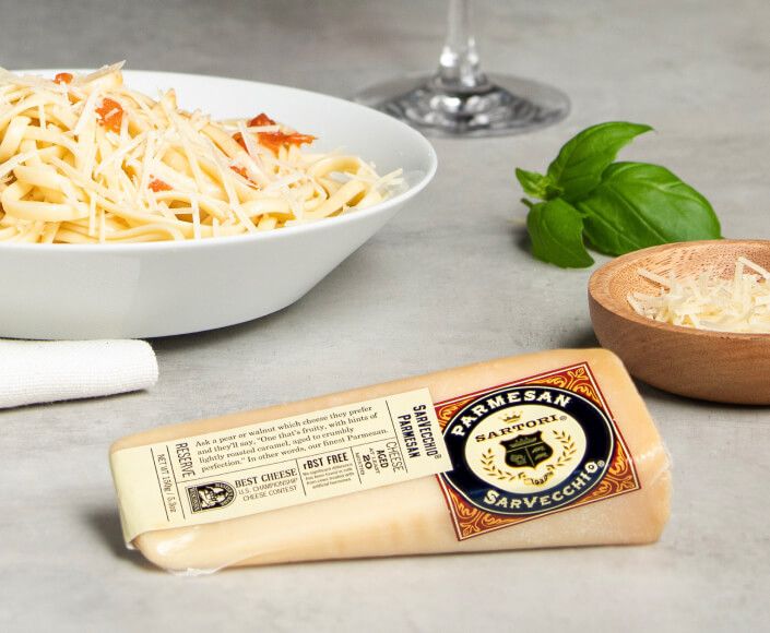 SarVecchio Parmesan is great on pasta