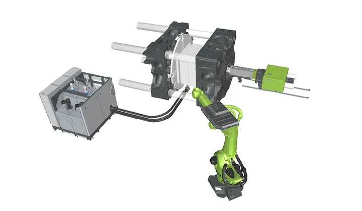 Bild zeigt vertikalen Drehtisch