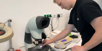 Graphic shows apprentice in plastics technology
