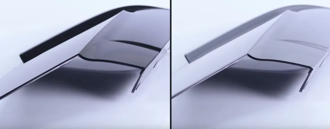 Video shows automotive exterior panel