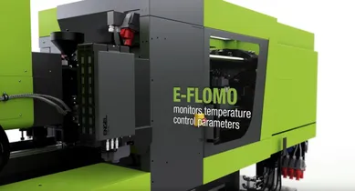 Видео демонстрирует принцип термостатирования пресс-формы при литье под давлением