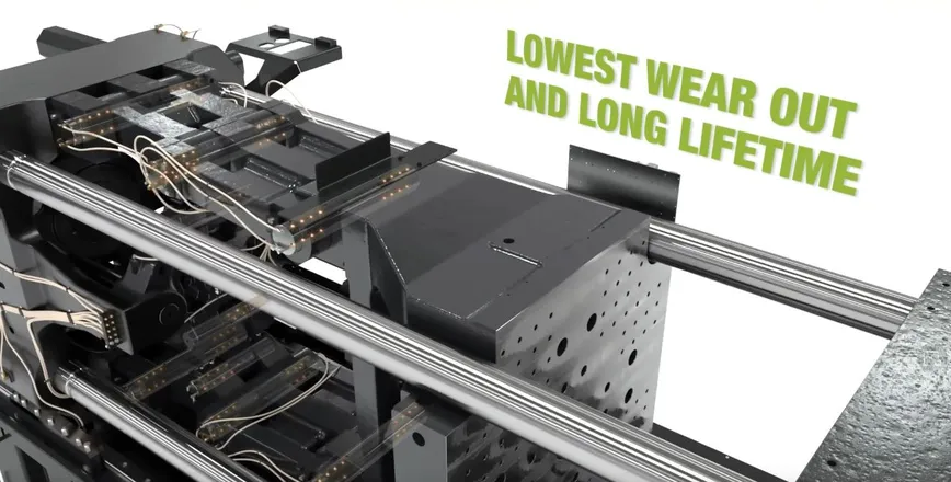 Video shows electric drive technology of toggle injection molding machine