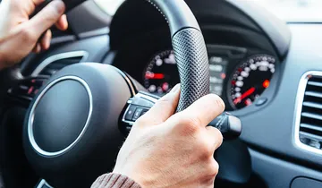 Picture shows plastic safety and control elements in the vehicle