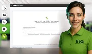 Bild zeigt ENGEL Virtual Assistant für die Beantwortung von Serviceanfragen rund um die Uhr