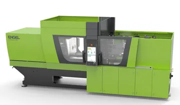 Picture shows electric injection moulding machine from ENGEL