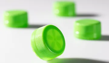 Picture shows green cap