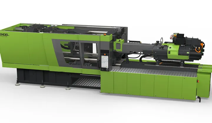 Image shows all-electric e-motion injection molding machine by ENGEL