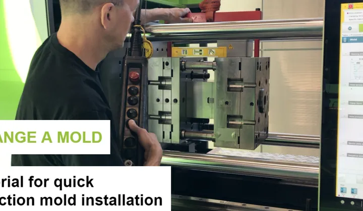 Image shows how to change a mold