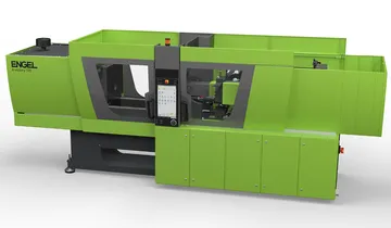 Picture shows injection moulding machine for precision plastic parts