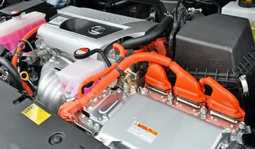 Picture shows plastic parts for the engine compartment in the automotive industry