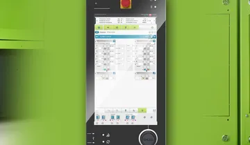 Image shows digital assistance software for constant temperature control processes by ENGEL