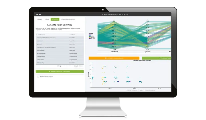 Изображение демонстрирует передовую аналитику данных от ENGEL