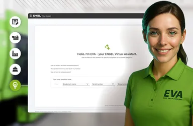 Bild zeigt ENGEL Virtual Assistant für die Beantwortung von Serviceanfragen rund um die Uhr