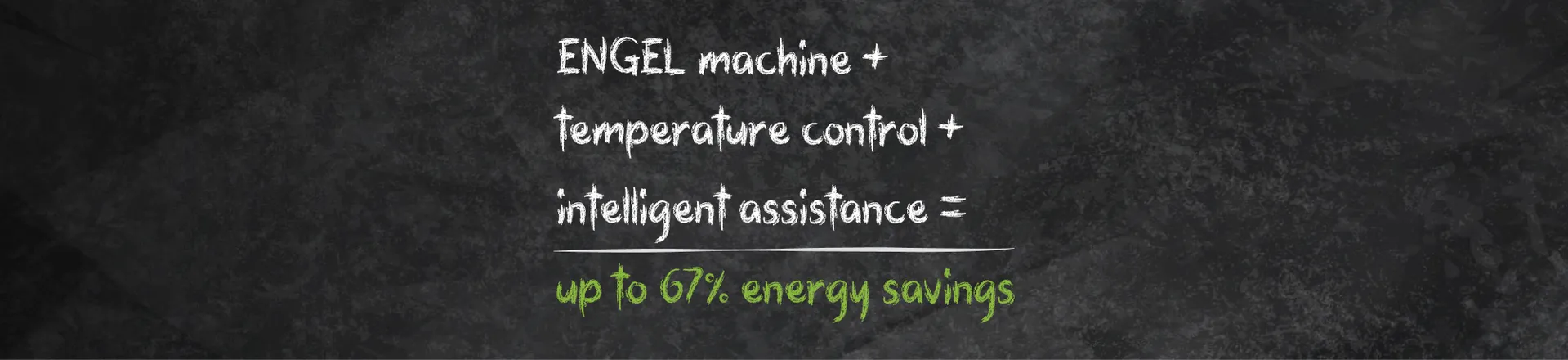 La imagen muestra la solución para reducir el consumo de energía de una máquina de moldeo por inyección