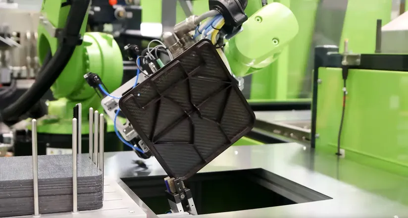 Video shows production of thermoplastic composites