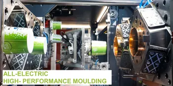 Picture shows electric injection moulding machine from ENGEL for thin-wall injection moulding