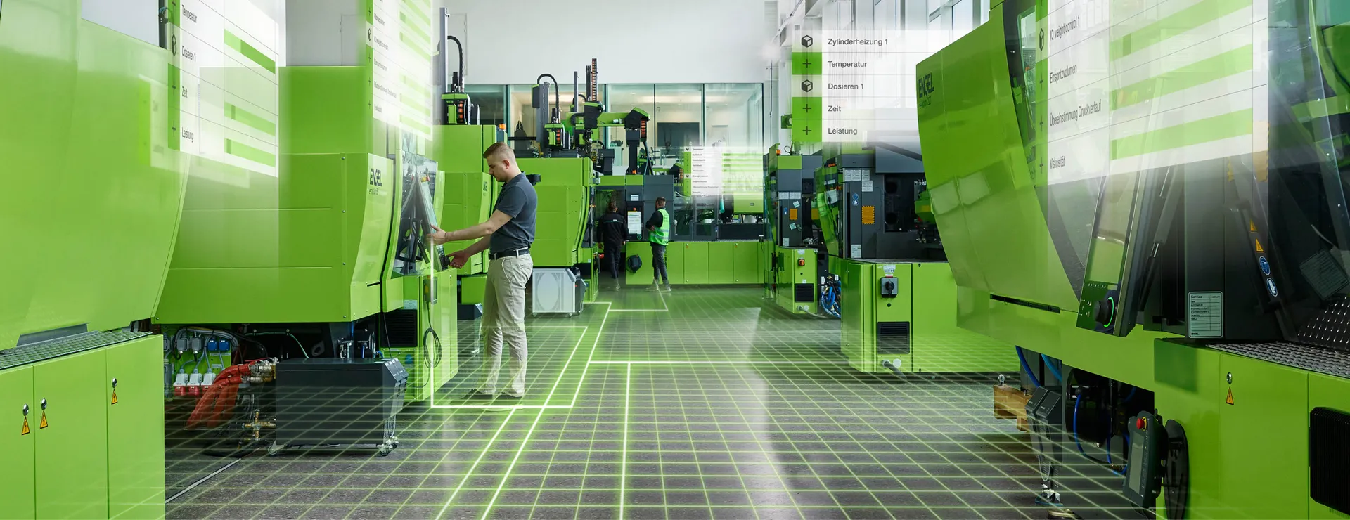 На фото показаны цифровые решения от ENGEL